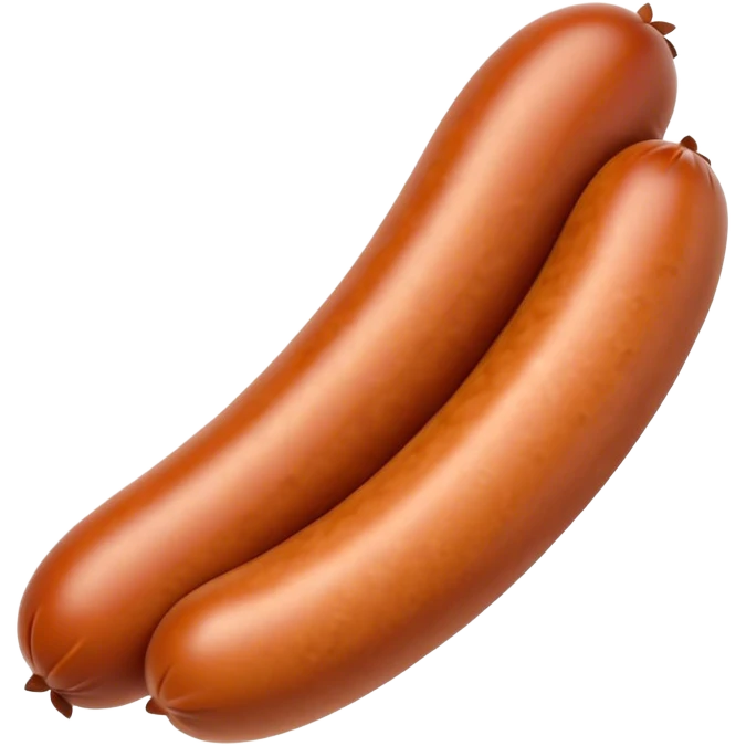 a sausage  emoji