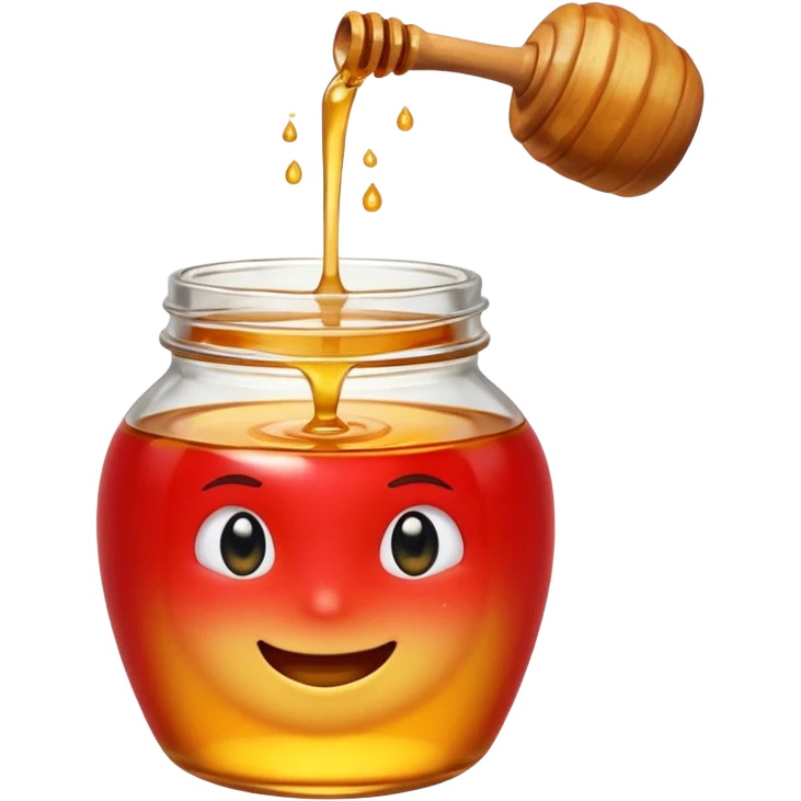 Create an emoji in the style of Marc Chagall depicting rosh hashana include dipping apple in honey emoji