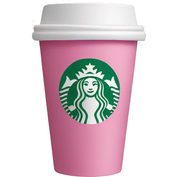 pink starbucks cup emoji