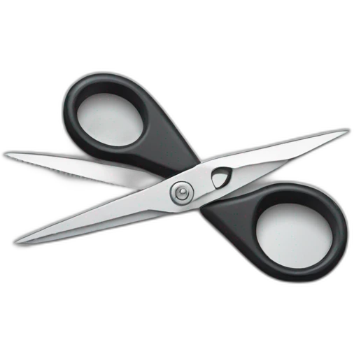 scissors cutting a thread emoji