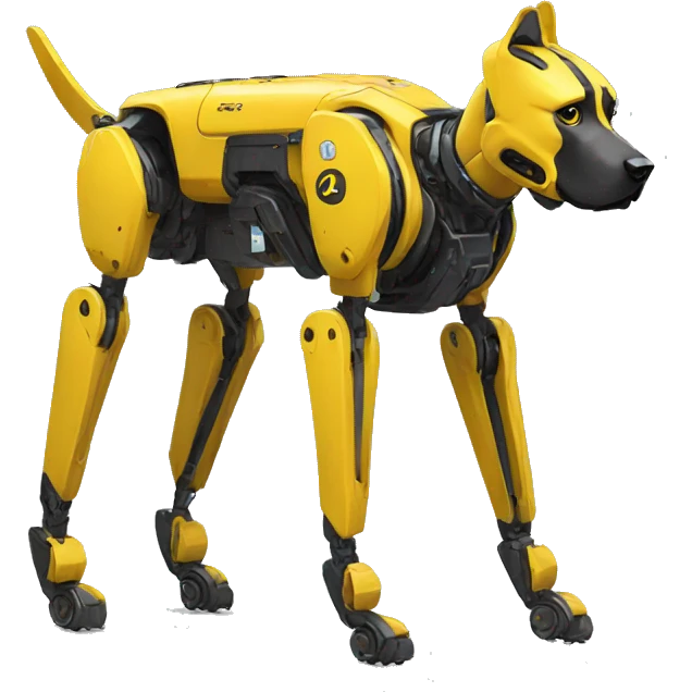 boston dynamics yellow robot dog emoji