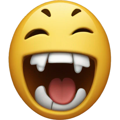 screaming the letters "LOD" emoji