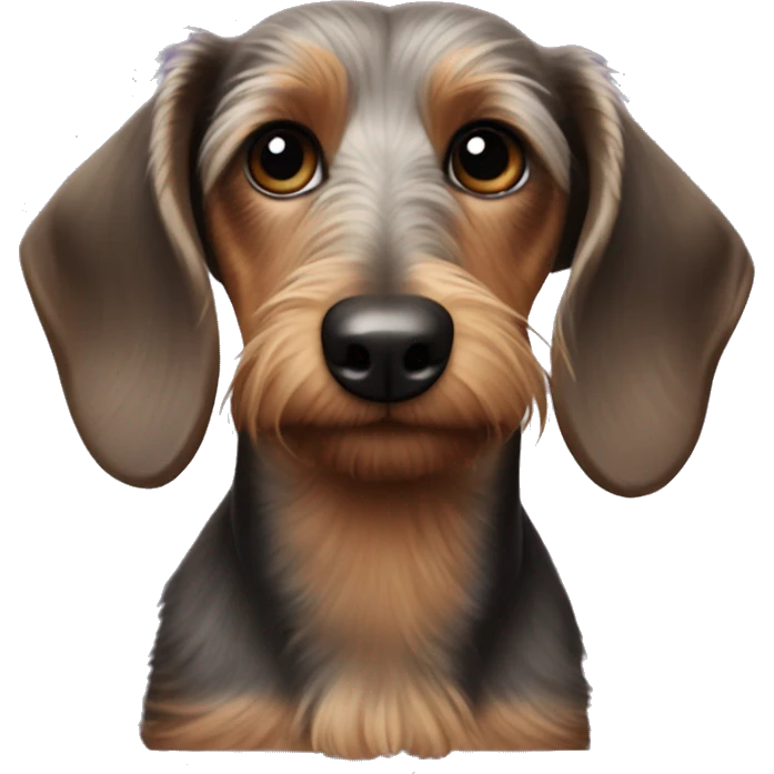 Old wire-haired dachshund emoji