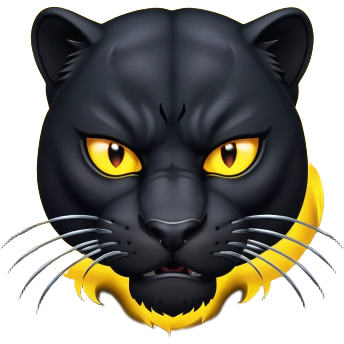 angry panther animal emoji