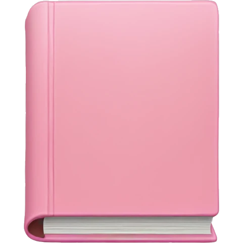 Light pink book emoji