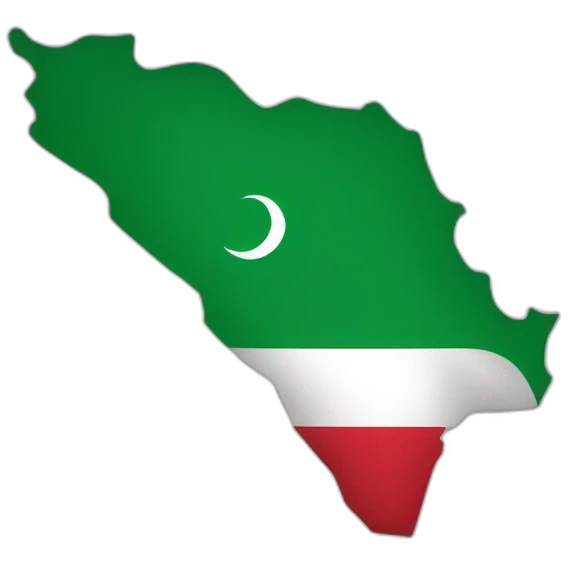 Algerian country shape emoji