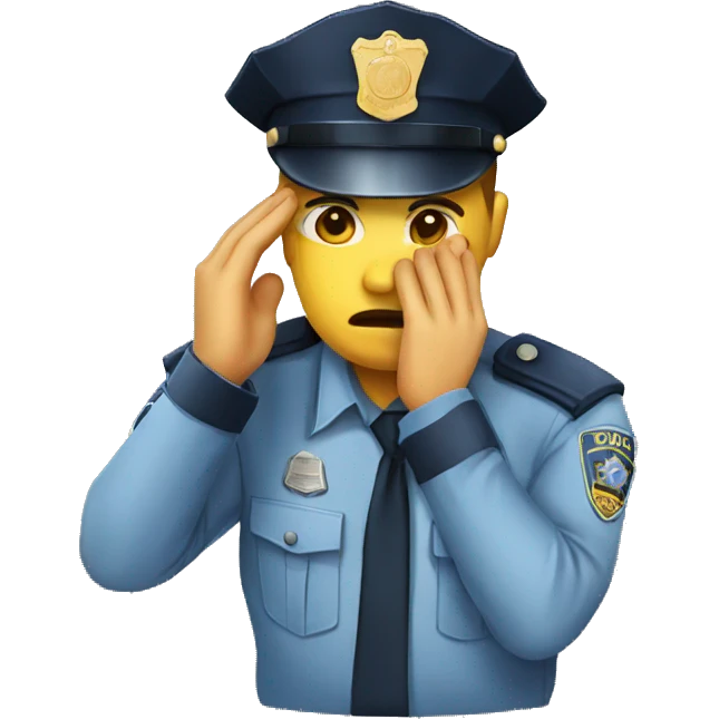 police facepalm emoji