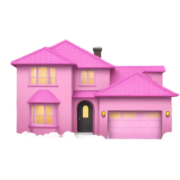 Pink modern home emoji