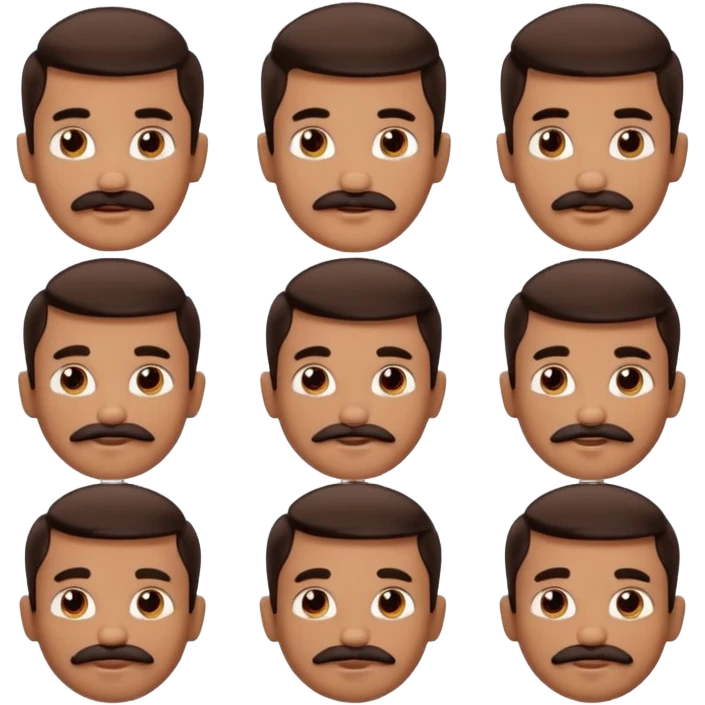 mustache Young boy,Big mustache, different faces.


negative: Dont use same face. emoji