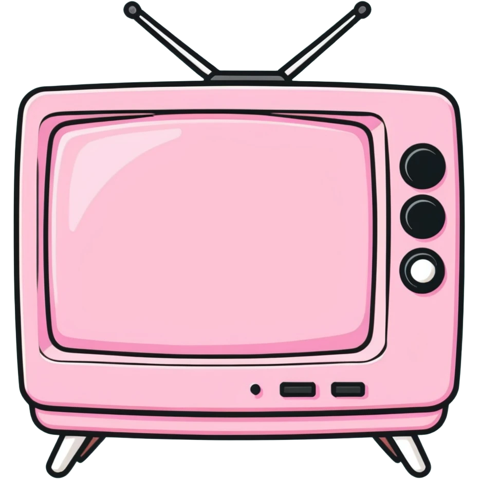 Pink tv emoji