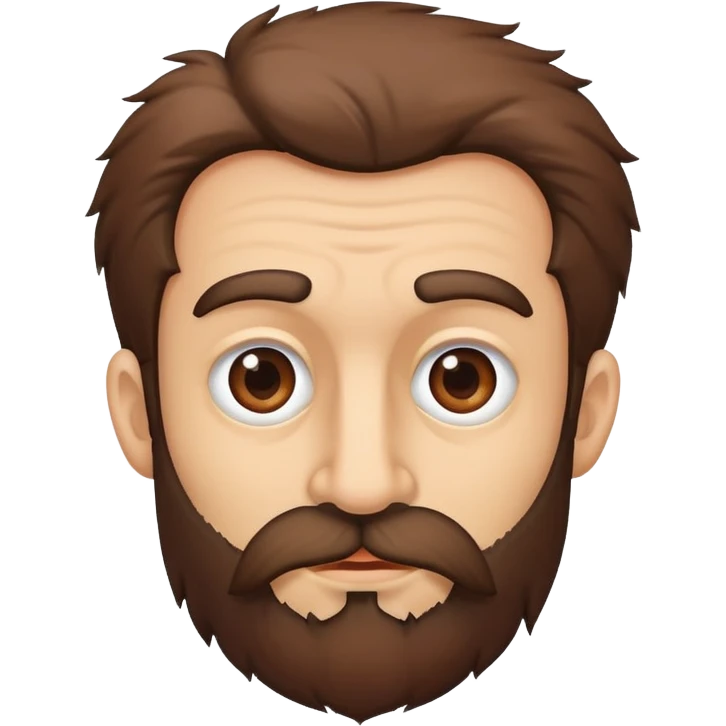 hairy man with a crooked nose emoji