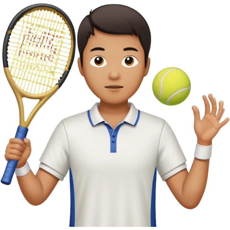 An Asian guy that plays tennis from USC emoji