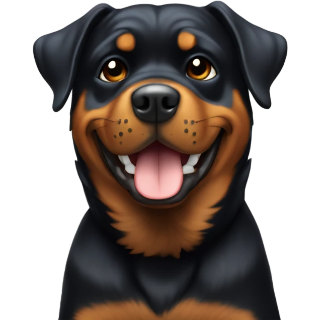 Rottweiler giving a thumbs up emoji