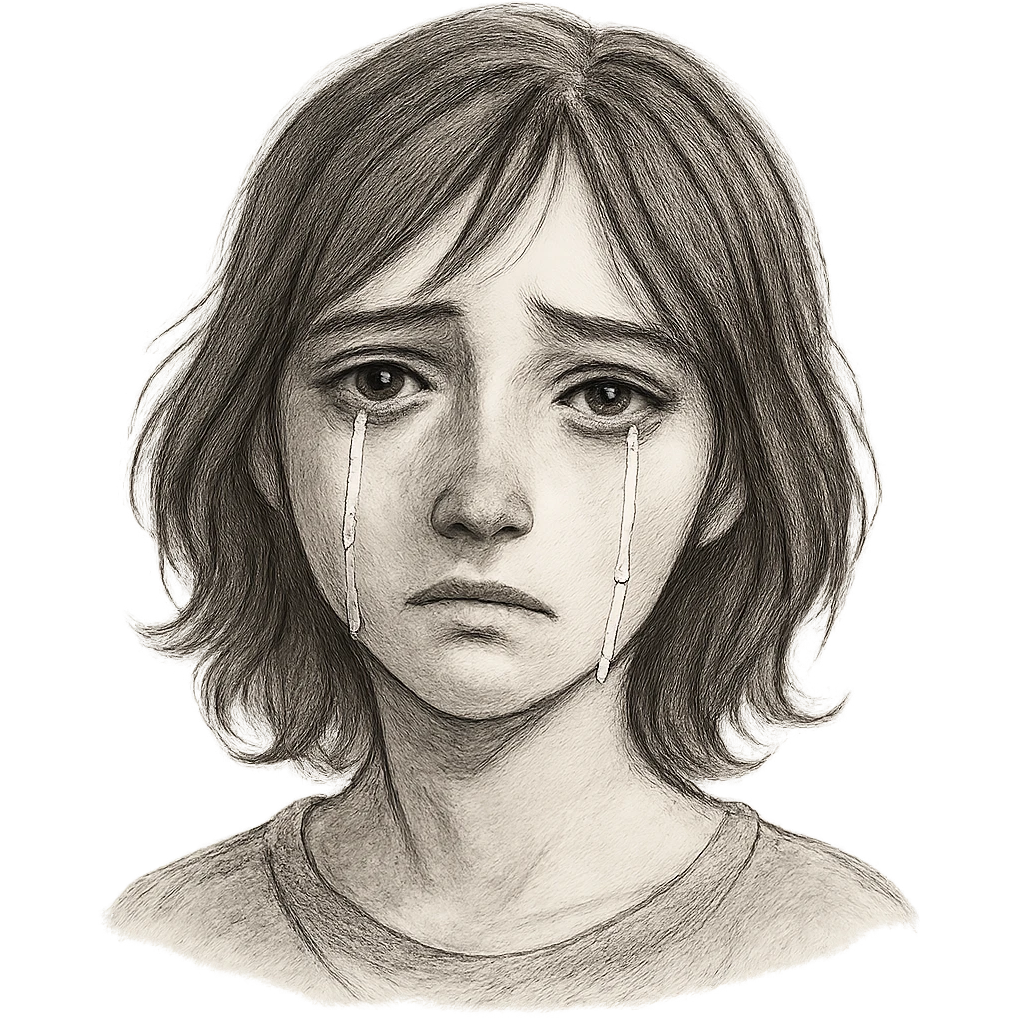 melancholy, teary eyes emoji