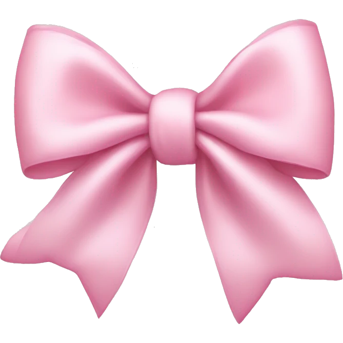 light pink bow emoji