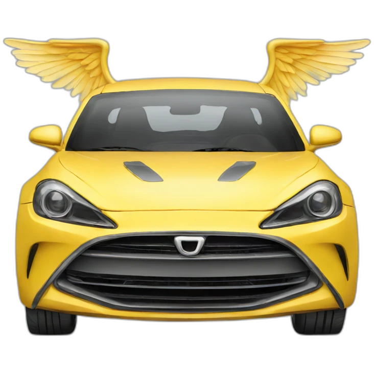 car with wings emoji