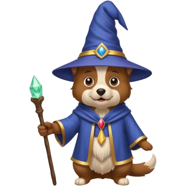 Dog wizard emoji