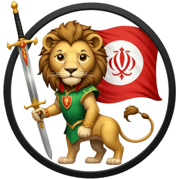 🦁⚔️☀️ ⬜ 🇮🇷
 emoji