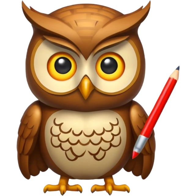 code writing owl emoji