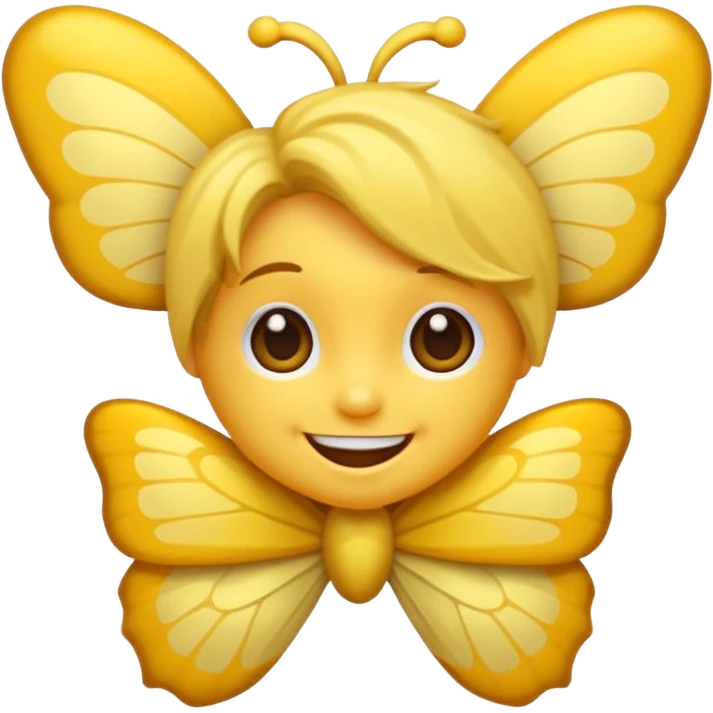 Emoji sourire avec un nœud papillon dans les cheveux emoji