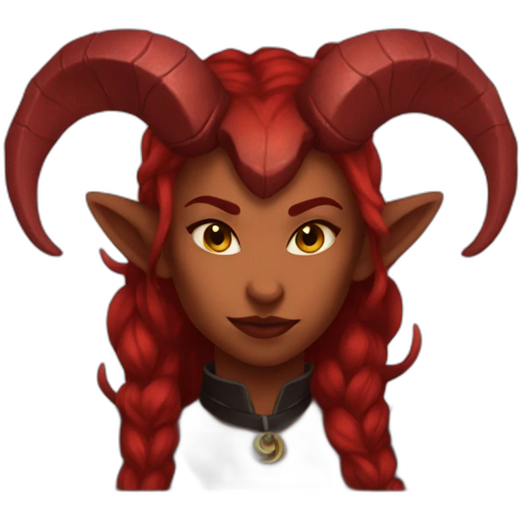 red female tiefling emoji