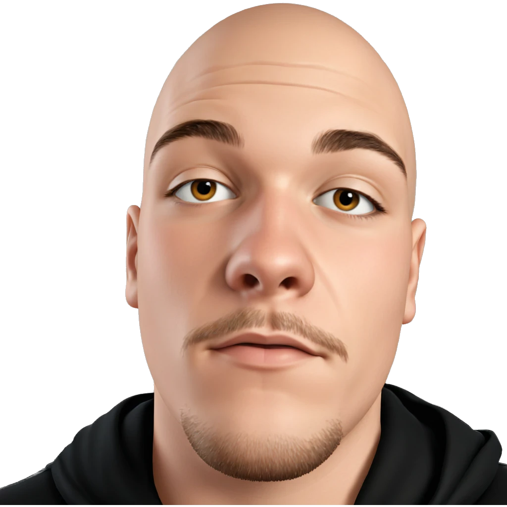 bald male portrait meme emoji
