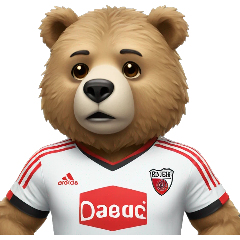 bear with river plate's team's shirt emoji