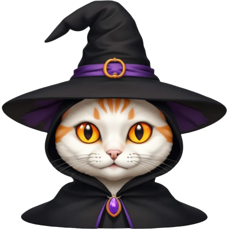 cat in role witch emoji