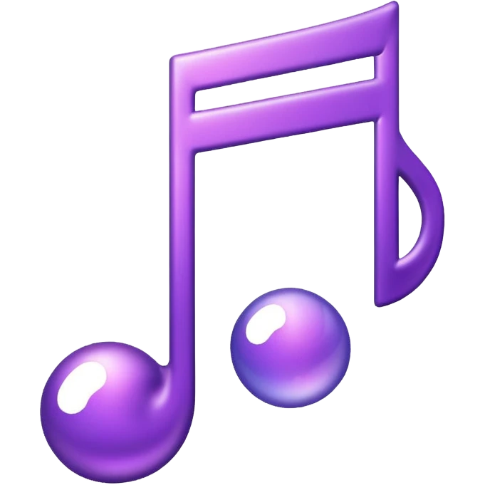 Purple music emoji