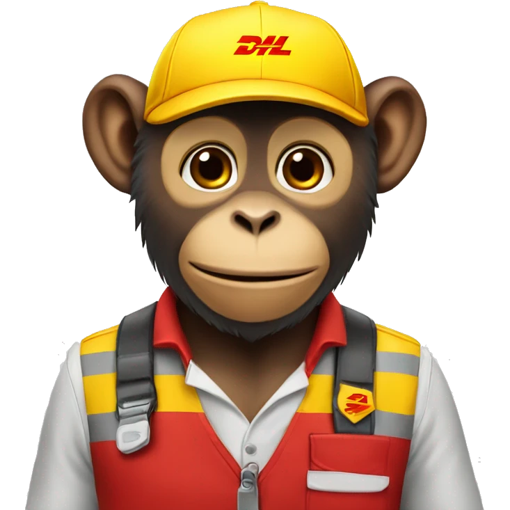 DHL's monkey employee emoji