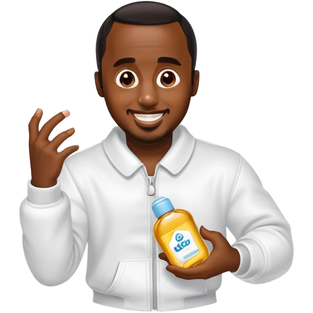 P diddy with baby oil  emoji