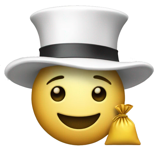 White magician whit money bag  emoji