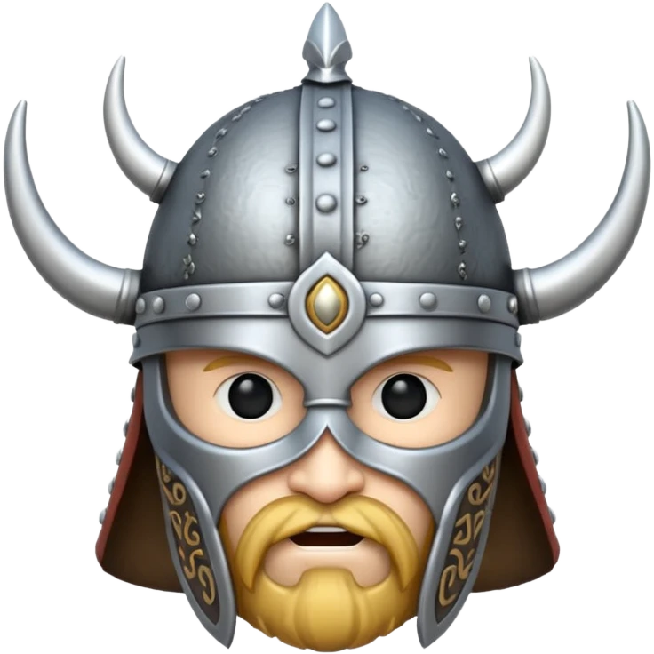 viking helmet in the air emoji