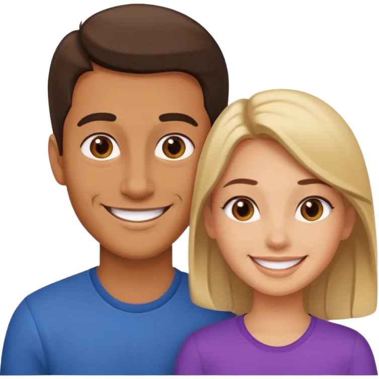 man in school with a girl emoji