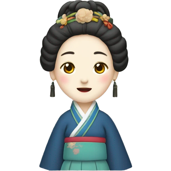 a court lady of the Joseon Dynasty emoji