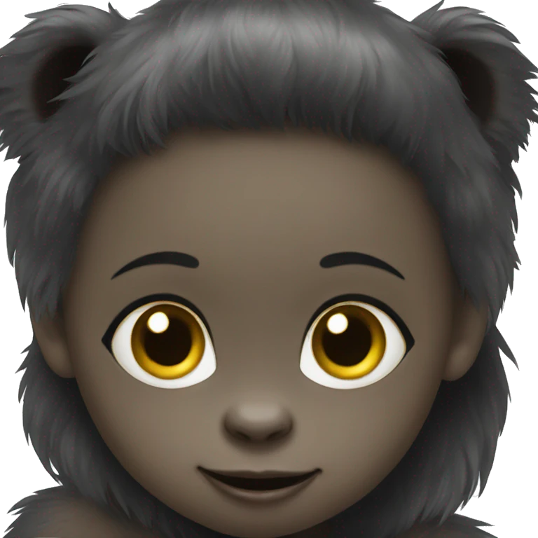 Baby Gorilla with a girl emoji
