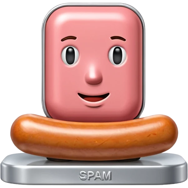  SPAM sausage jeff koons style sculpture emoji