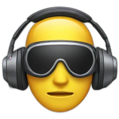 futuristic headphone emoji