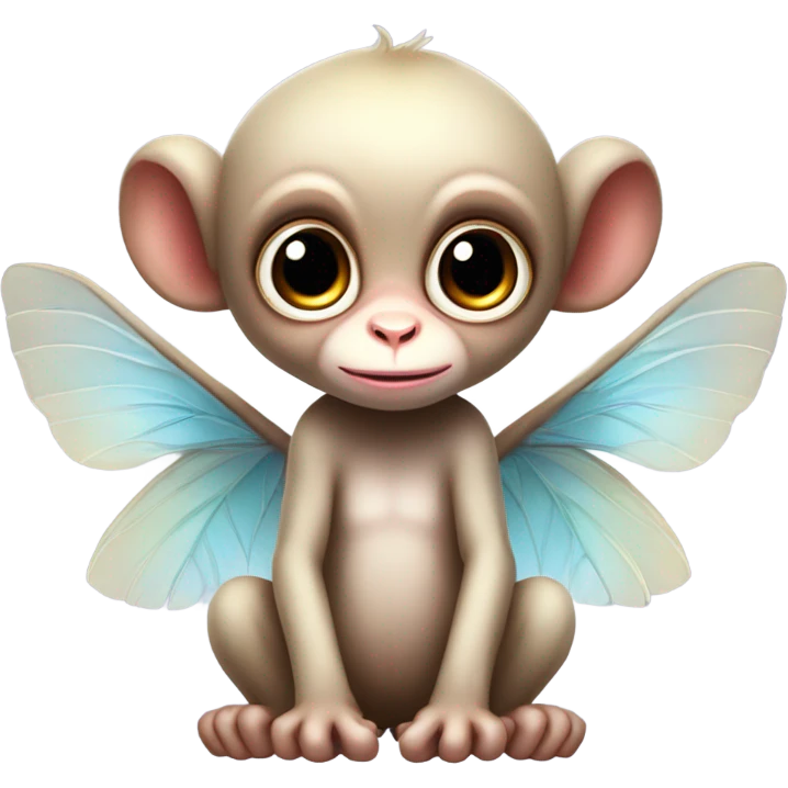 Fairy monkey bird baby emoji