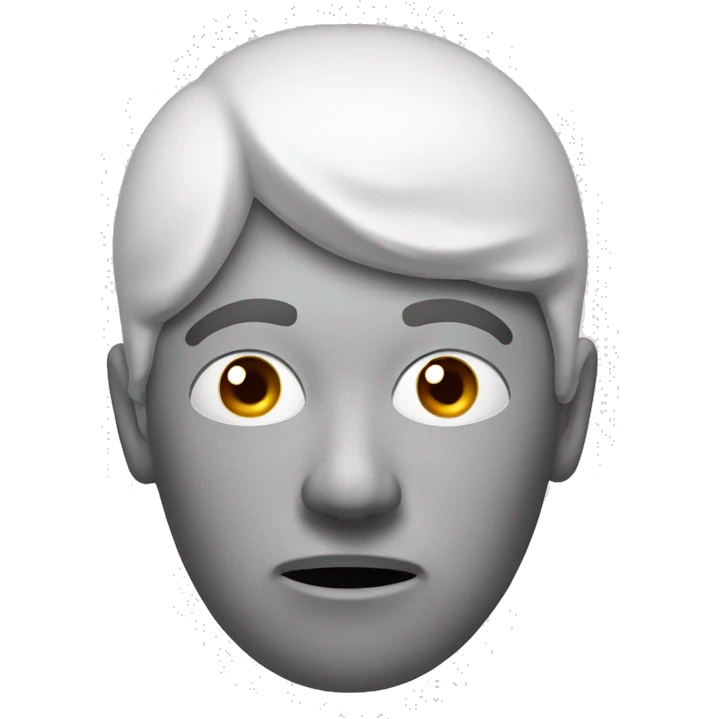 Inflated head to represent head congestion cold  emoji