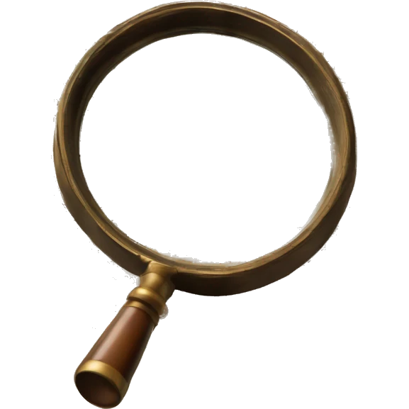vintage book with magnifying glass emoji