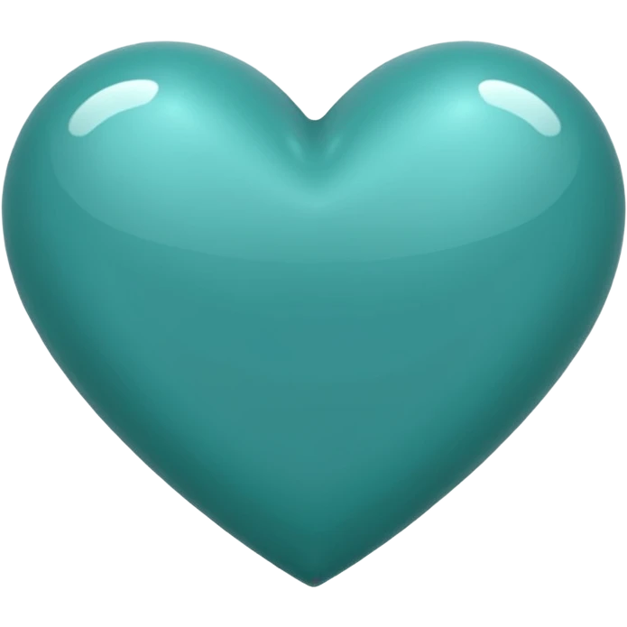 Teal heart emoji