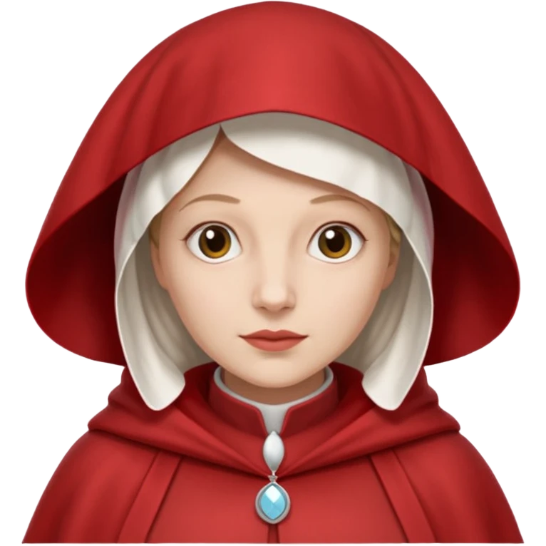 mujer de la portada de  el libro el cuento de la criada emoji
