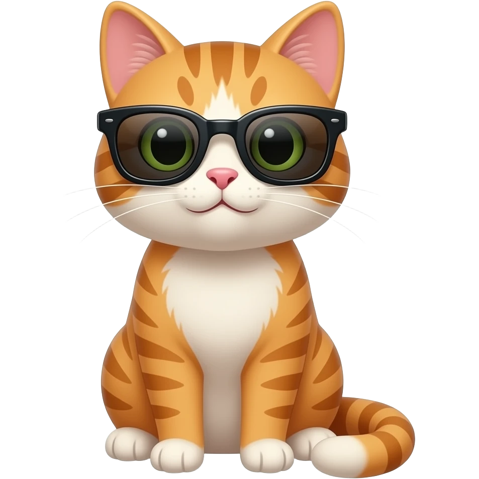 Cat wearing sunglasses emoji