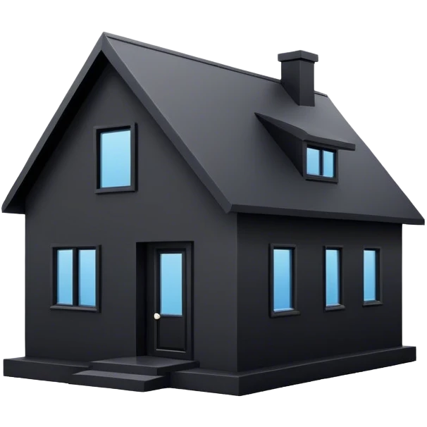 Black house emoji