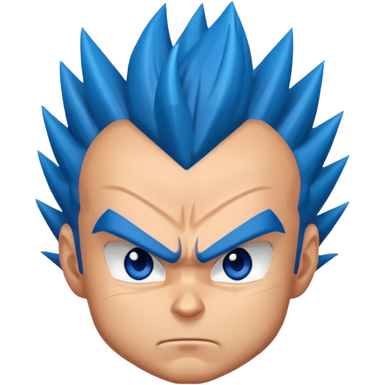 Vegeta blue emoji