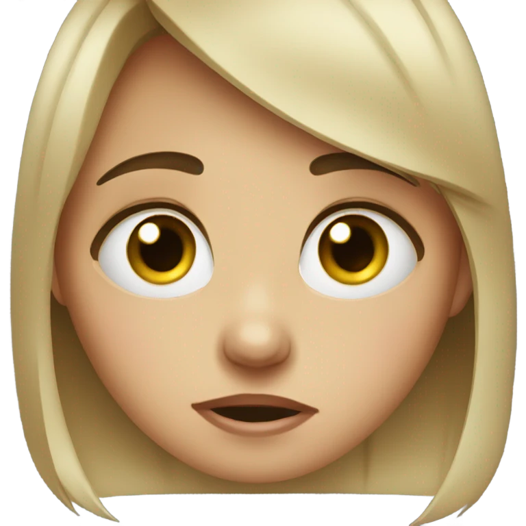 Crying cute girl emoji