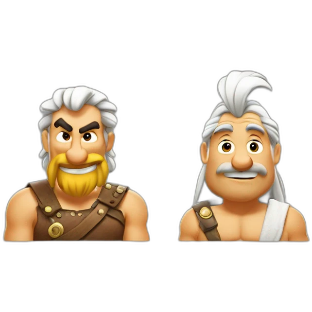 Asterix and Obelix emoji