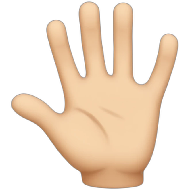 hand wave emoji