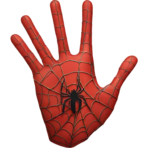 Spiderman hand emoji